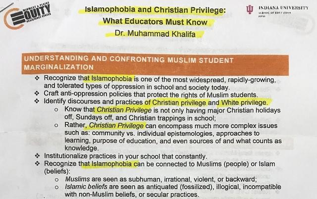 Minnesota:  Muslims Indoctrinating Educators Against “Islamophobia” – Attack “Christian Privilege”
