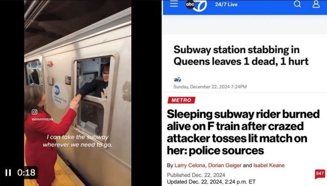 Illegals Assault 3, Stabbing 2 & Killing One On NYC Subway Just Hours After Woman Was Fatally Set On Fire By Illegal Alien