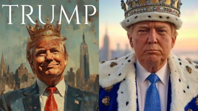 "Long Live The King": Trump Lawlessly Declares Himself "King" As White House Posts Image Of Him As King (Video)