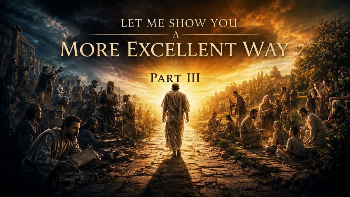 Let Me Show You A More Excellent Way Part III (Video)